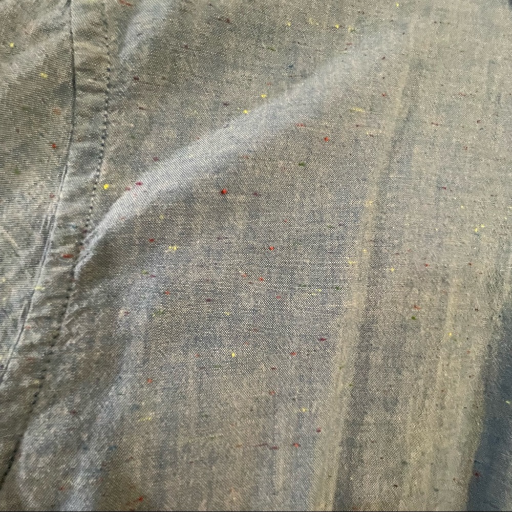 Blue Denim Color Button Up - Picture 2 of 4